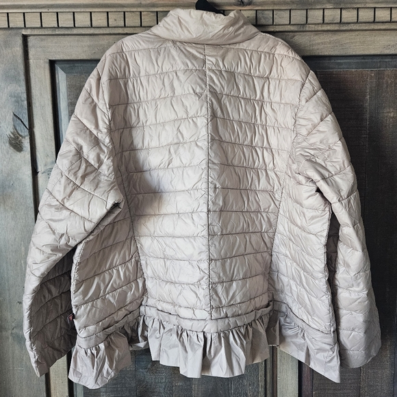Lane Bryant Peplum Packable Puffer Jacket ThermoPlum Technology 26/28 H12143 - Picture 3 of 7